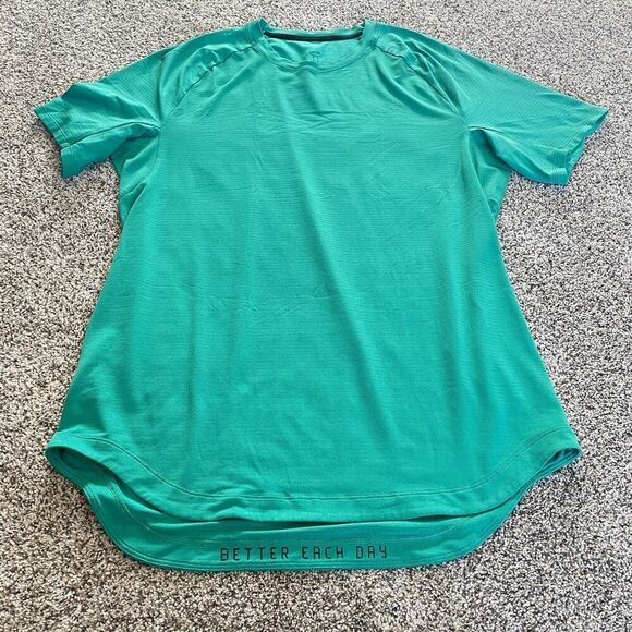 Lululemon Men’s Drysense Short Sleeve Shirt in Maldives Green - Picture 5 of 11